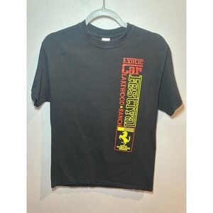 Adult Sz M Gildan Ferrari Lakewood Ranch FL Exotic Car Festival Black T-shirt